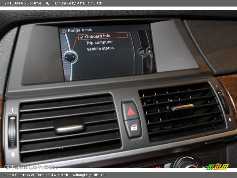 Platinum Gray Metallic / Black 2011 BMW X5 xDrive 50i