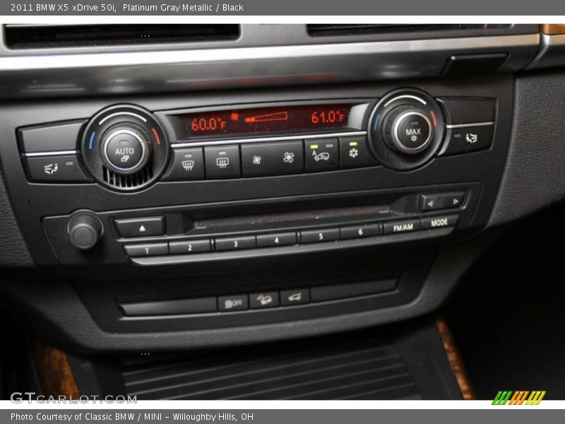 Platinum Gray Metallic / Black 2011 BMW X5 xDrive 50i