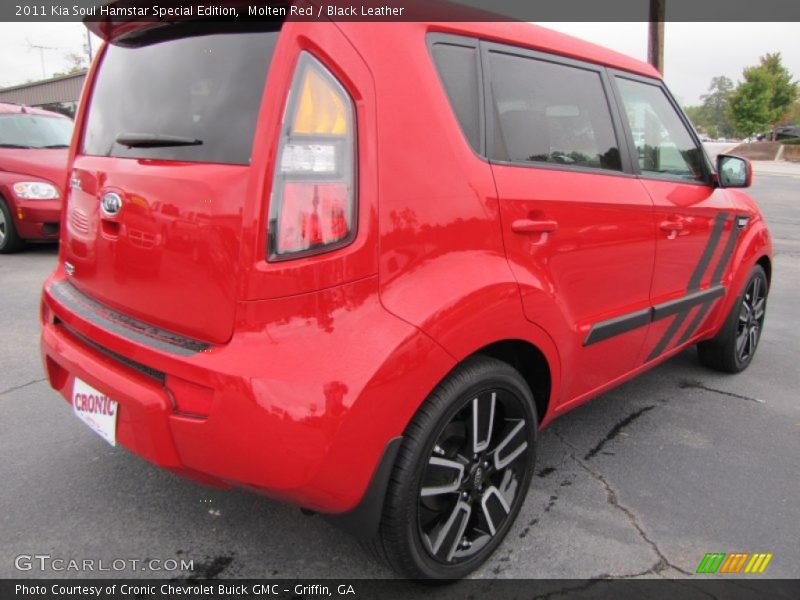 Molten Red / Black Leather 2011 Kia Soul Hamstar Special Edition