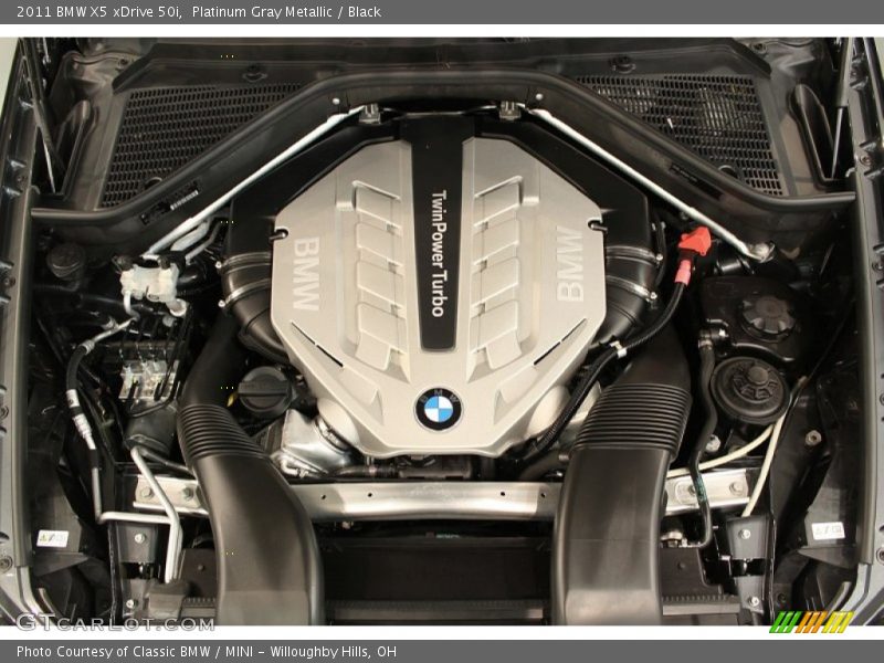 Platinum Gray Metallic / Black 2011 BMW X5 xDrive 50i