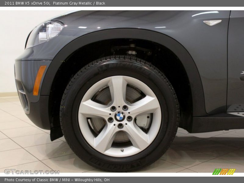 Platinum Gray Metallic / Black 2011 BMW X5 xDrive 50i