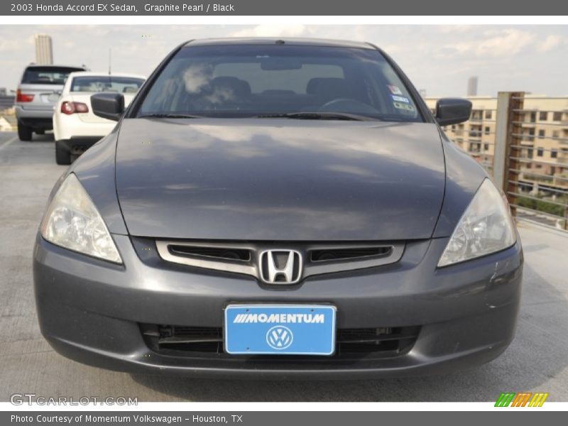 Graphite Pearl / Black 2003 Honda Accord EX Sedan