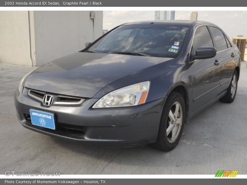 Graphite Pearl / Black 2003 Honda Accord EX Sedan