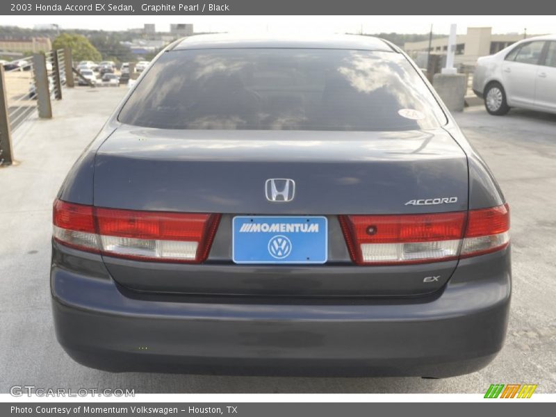 Graphite Pearl / Black 2003 Honda Accord EX Sedan