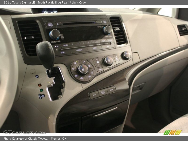 South Pacific Blue Pearl / Light Gray 2011 Toyota Sienna LE