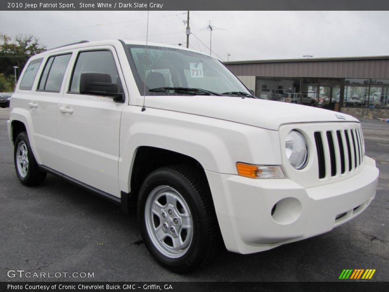 Stone White / Dark Slate Gray 2010 Jeep Patriot Sport
