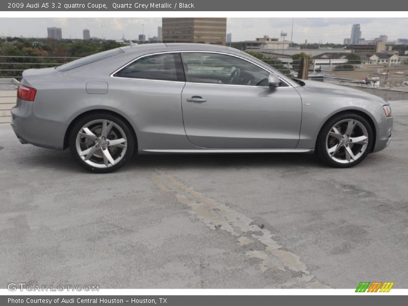 Quartz Grey Metallic / Black 2009 Audi A5 3.2 quattro Coupe