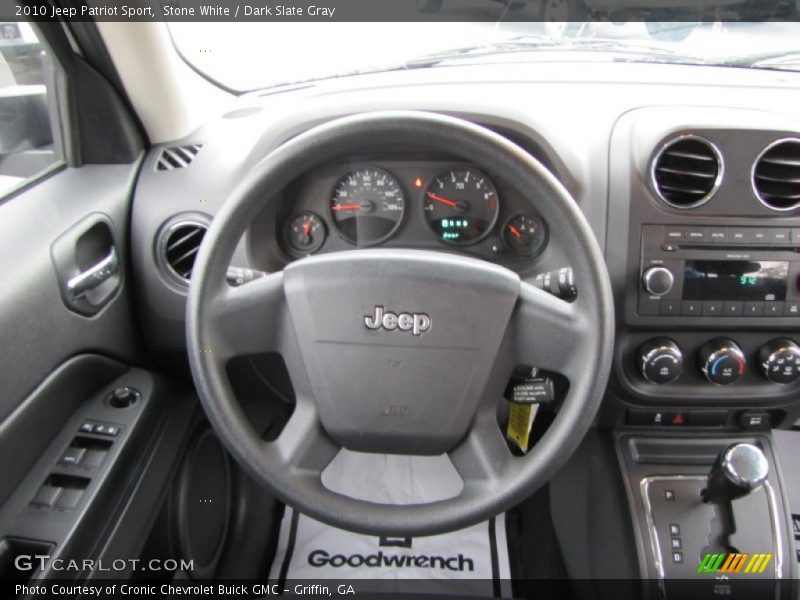 Stone White / Dark Slate Gray 2010 Jeep Patriot Sport