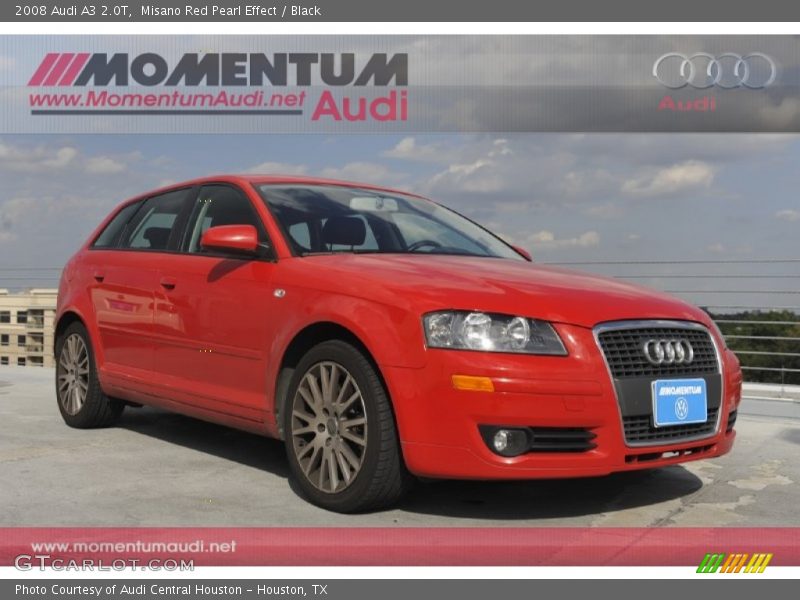 Misano Red Pearl Effect / Black 2008 Audi A3 2.0T