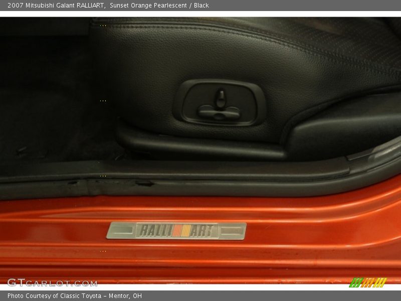 Sunset Orange Pearlescent / Black 2007 Mitsubishi Galant RALLIART