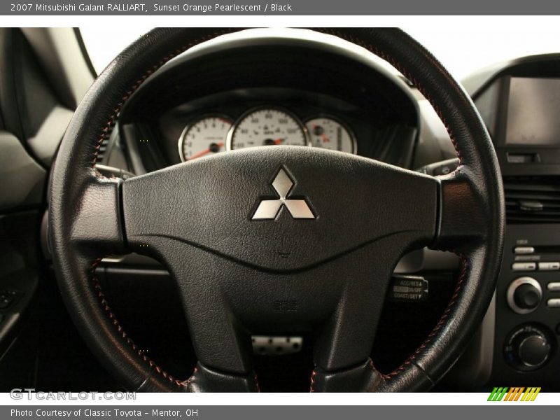 Sunset Orange Pearlescent / Black 2007 Mitsubishi Galant RALLIART