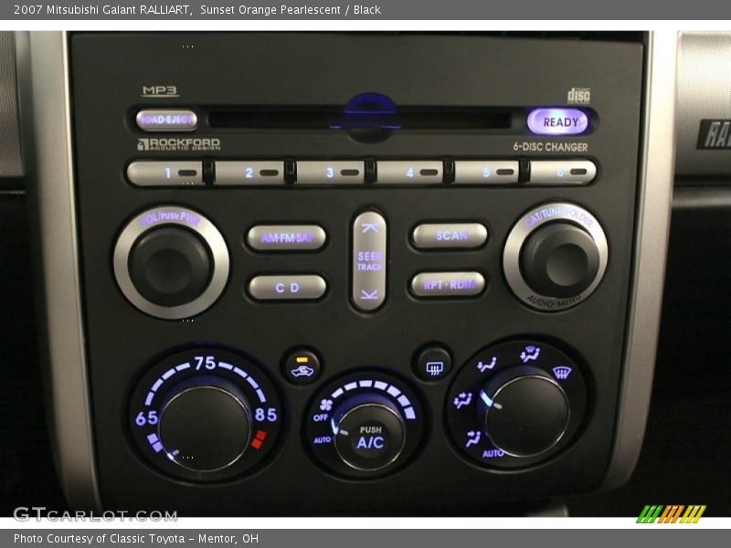 Sunset Orange Pearlescent / Black 2007 Mitsubishi Galant RALLIART
