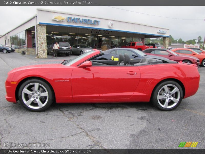Victory Red / Black 2012 Chevrolet Camaro SS Convertible