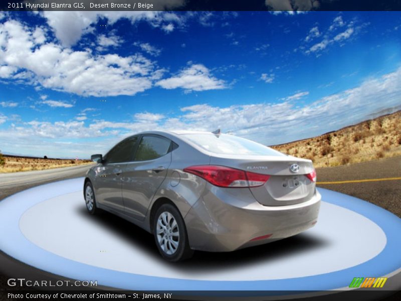 Desert Bronze / Beige 2011 Hyundai Elantra GLS
