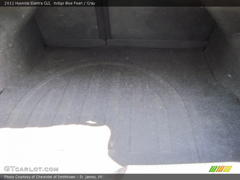 Indigo Blue Pearl / Gray 2011 Hyundai Elantra GLS