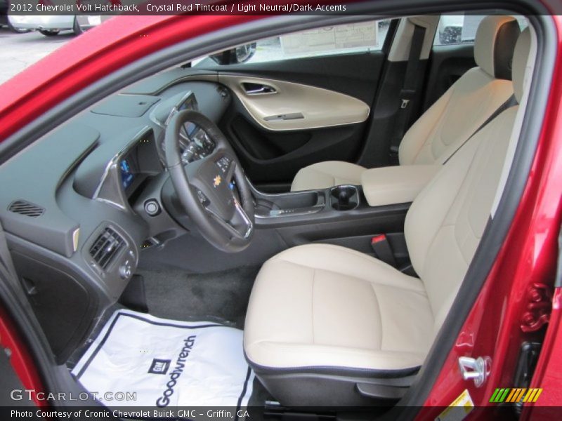  2012 Volt Hatchback Light Neutral/Dark Accents Interior