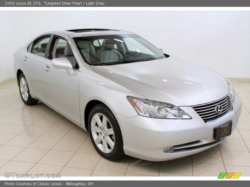 Tungsten Silver Pearl / Light Gray 2009 Lexus ES 350