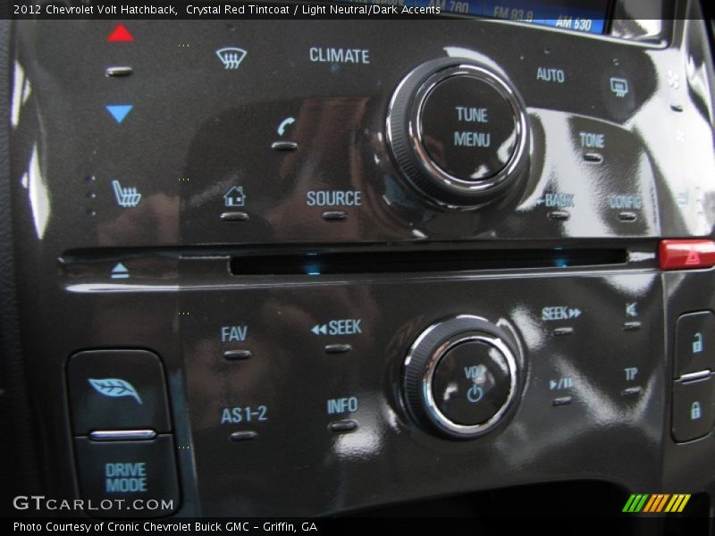 Controls of 2012 Volt Hatchback