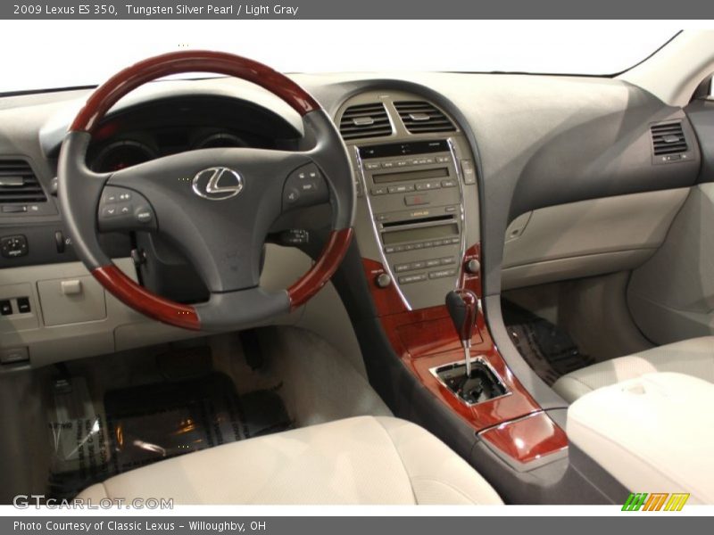 Tungsten Silver Pearl / Light Gray 2009 Lexus ES 350