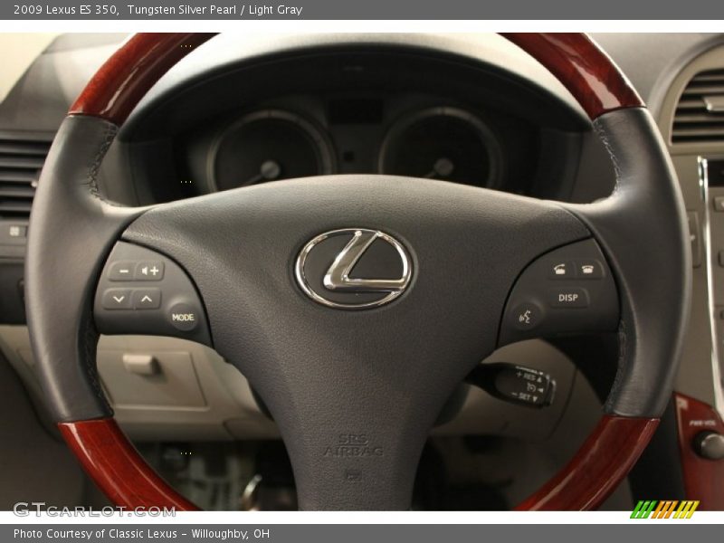 Tungsten Silver Pearl / Light Gray 2009 Lexus ES 350