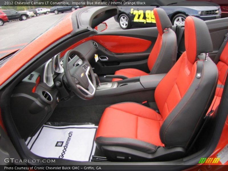  2012 Camaro LT Convertible Inferno Orange/Black Interior