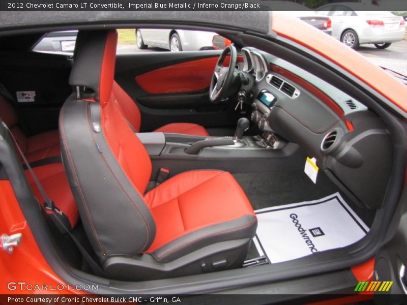  2012 Camaro LT Convertible Inferno Orange/Black Interior