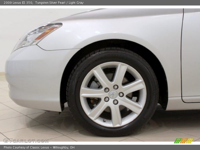 Tungsten Silver Pearl / Light Gray 2009 Lexus ES 350