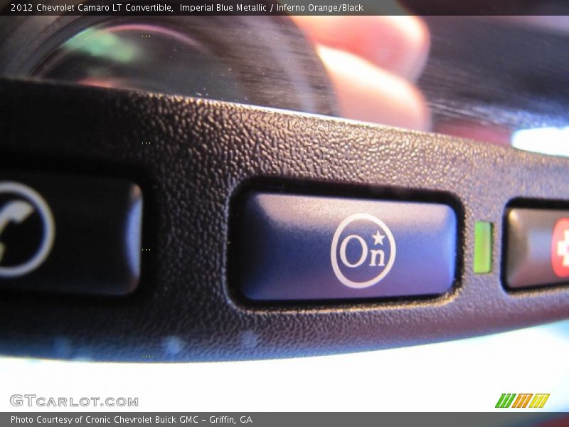 Imperial Blue Metallic / Inferno Orange/Black 2012 Chevrolet Camaro LT Convertible
