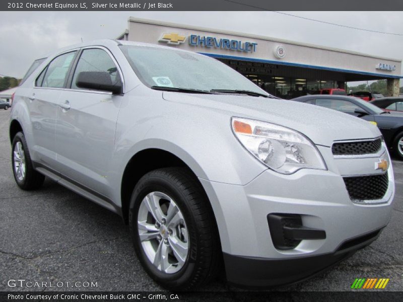 Silver Ice Metallic / Jet Black 2012 Chevrolet Equinox LS