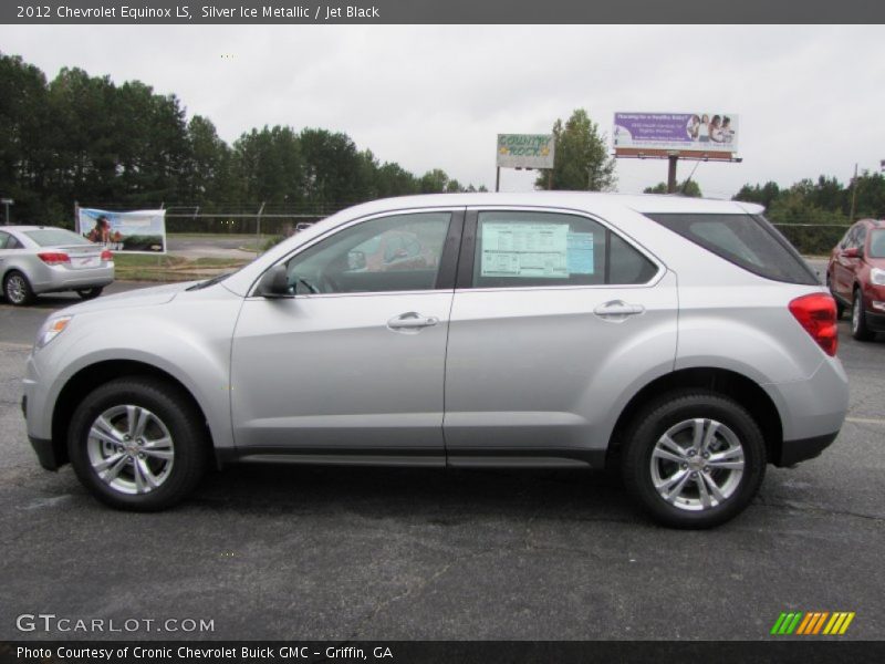 Silver Ice Metallic / Jet Black 2012 Chevrolet Equinox LS