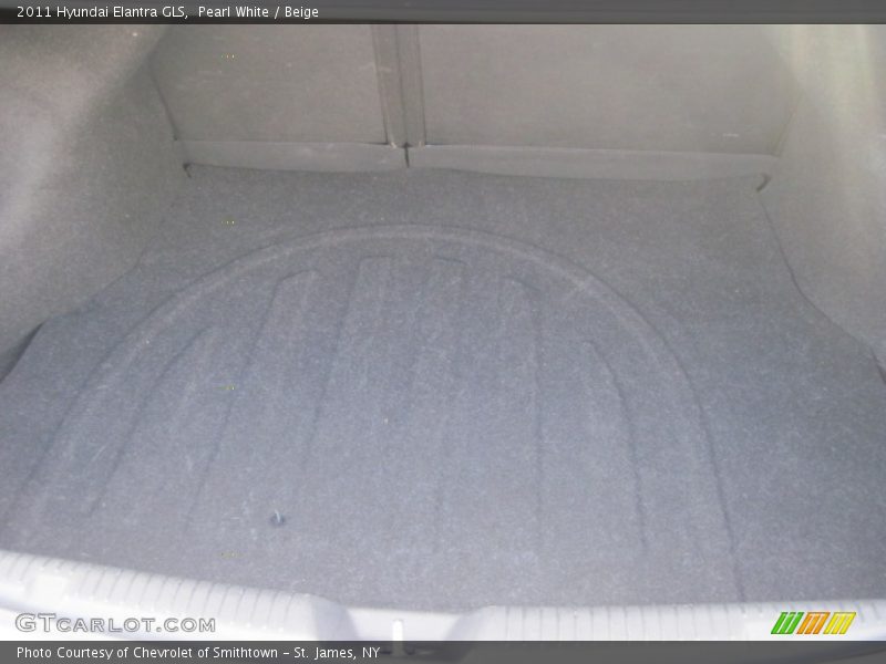 Pearl White / Beige 2011 Hyundai Elantra GLS