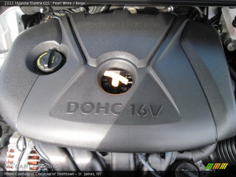 Pearl White / Beige 2011 Hyundai Elantra GLS