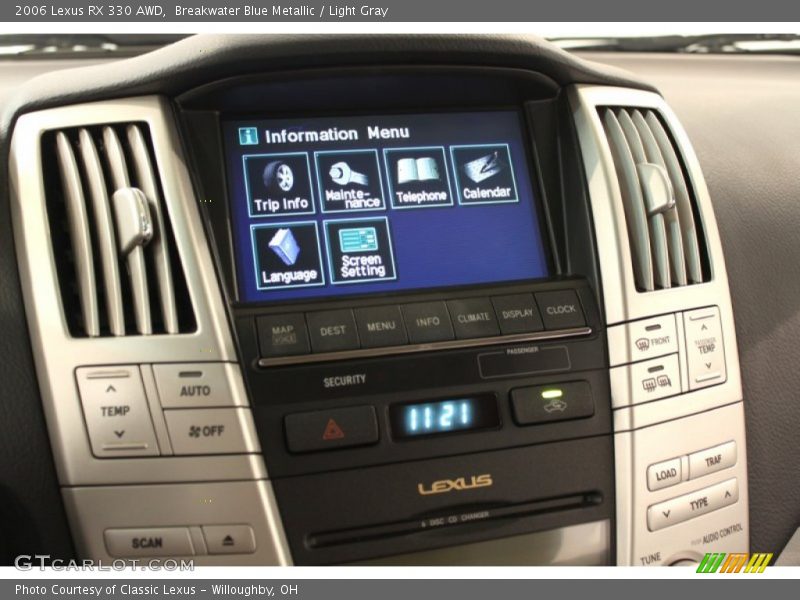 Breakwater Blue Metallic / Light Gray 2006 Lexus RX 330 AWD