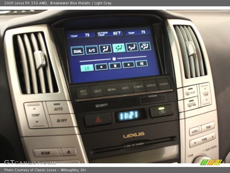 Breakwater Blue Metallic / Light Gray 2006 Lexus RX 330 AWD