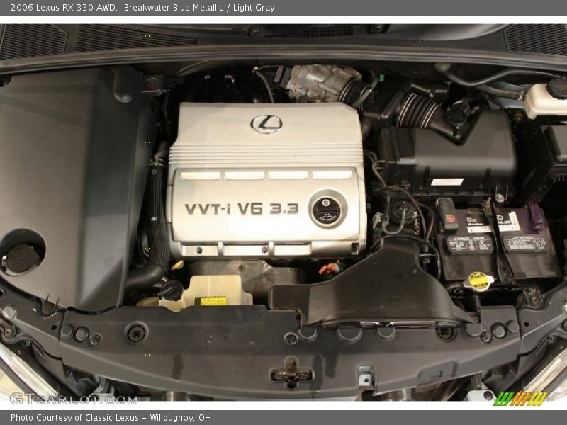 Breakwater Blue Metallic / Light Gray 2006 Lexus RX 330 AWD
