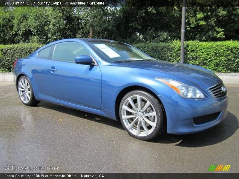 Athens Blue / Graphite 2008 Infiniti G 37 Journey Coupe