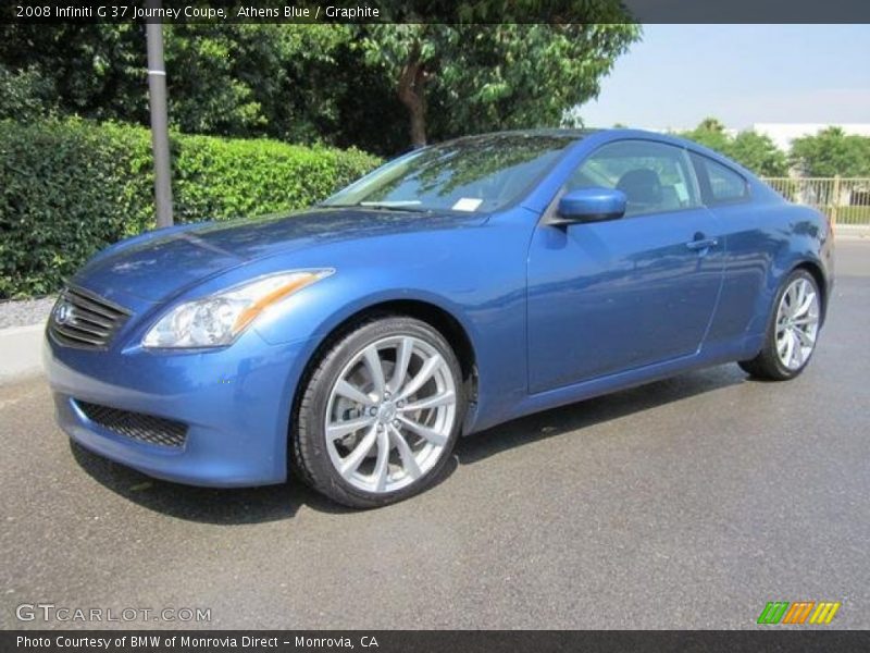 Athens Blue / Graphite 2008 Infiniti G 37 Journey Coupe