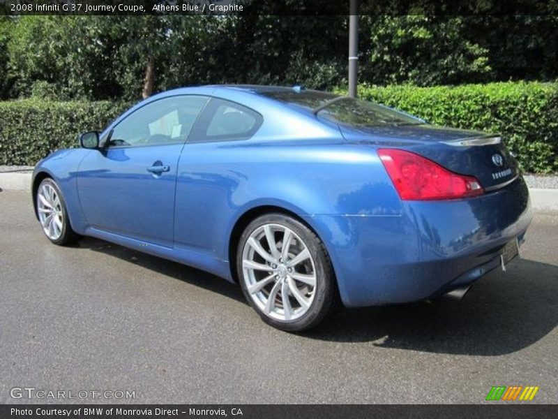 Athens Blue / Graphite 2008 Infiniti G 37 Journey Coupe