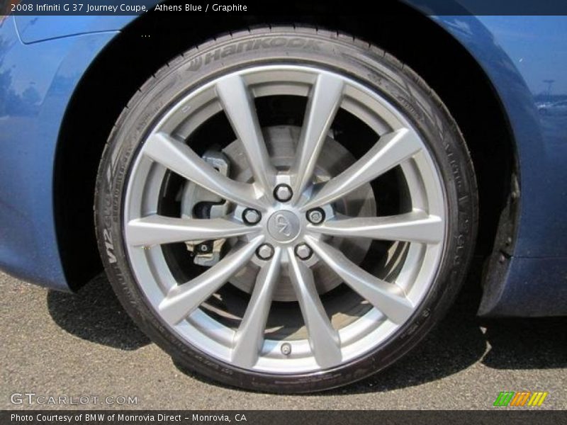 Athens Blue / Graphite 2008 Infiniti G 37 Journey Coupe