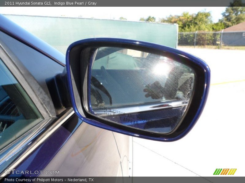 Indigo Blue Pearl / Gray 2011 Hyundai Sonata GLS