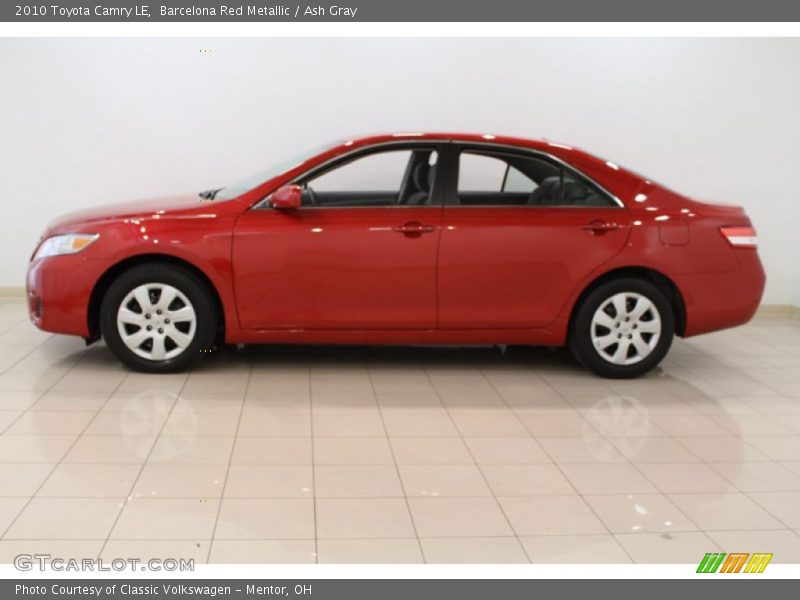 Barcelona Red Metallic / Ash Gray 2010 Toyota Camry LE