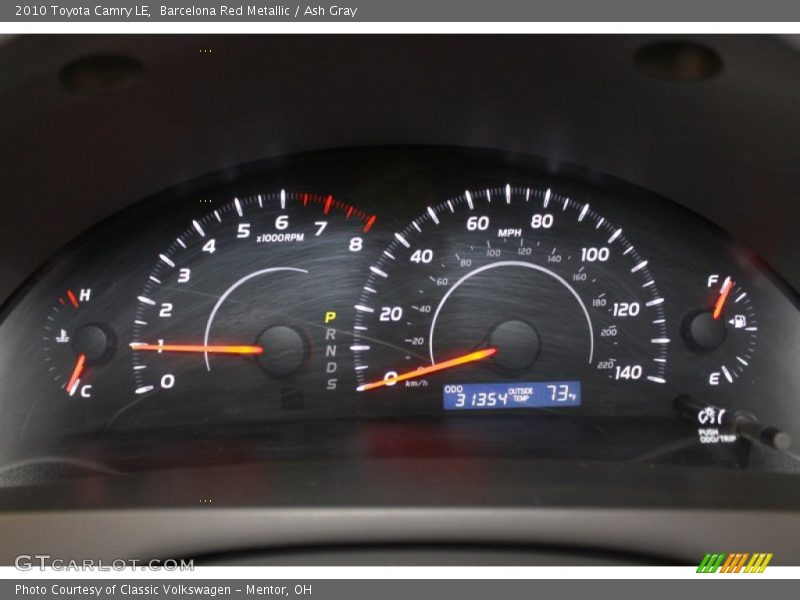 Barcelona Red Metallic / Ash Gray 2010 Toyota Camry LE