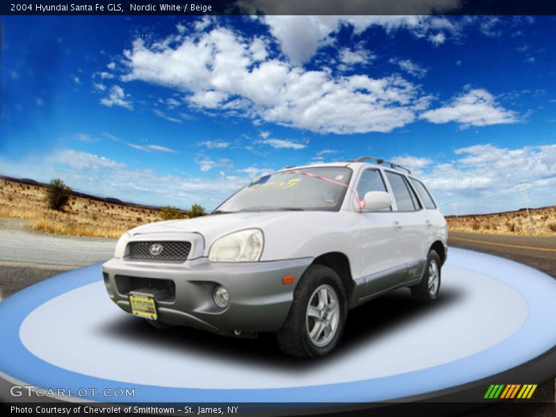 Nordic White / Beige 2004 Hyundai Santa Fe GLS