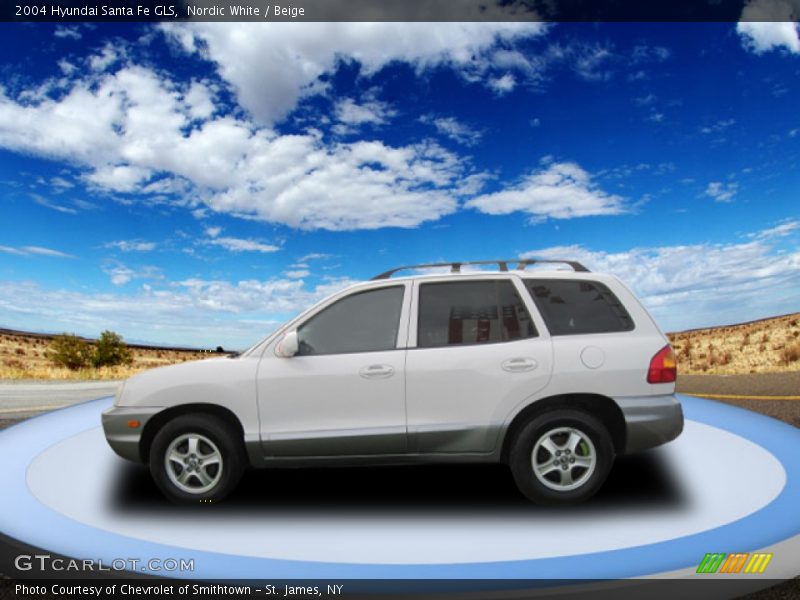 Nordic White / Beige 2004 Hyundai Santa Fe GLS