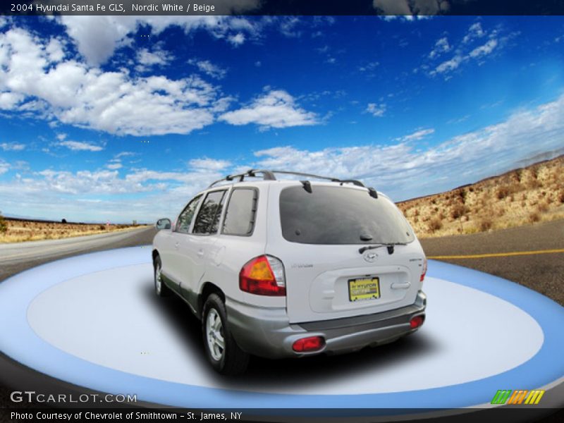 Nordic White / Beige 2004 Hyundai Santa Fe GLS