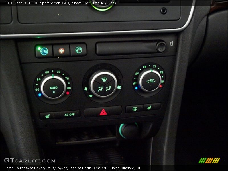 Snow Silver Metallic / Black 2010 Saab 9-3 2.0T Sport Sedan XWD