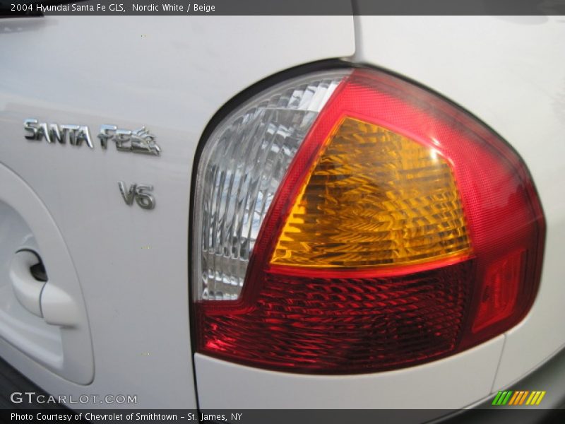 Nordic White / Beige 2004 Hyundai Santa Fe GLS