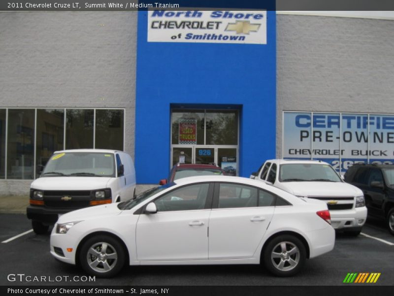 Summit White / Medium Titanium 2011 Chevrolet Cruze LT