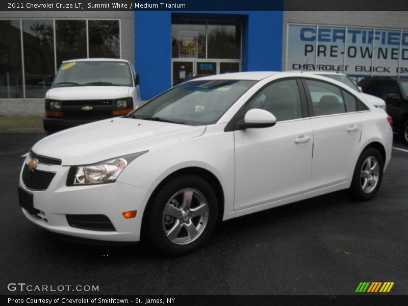 Summit White / Medium Titanium 2011 Chevrolet Cruze LT