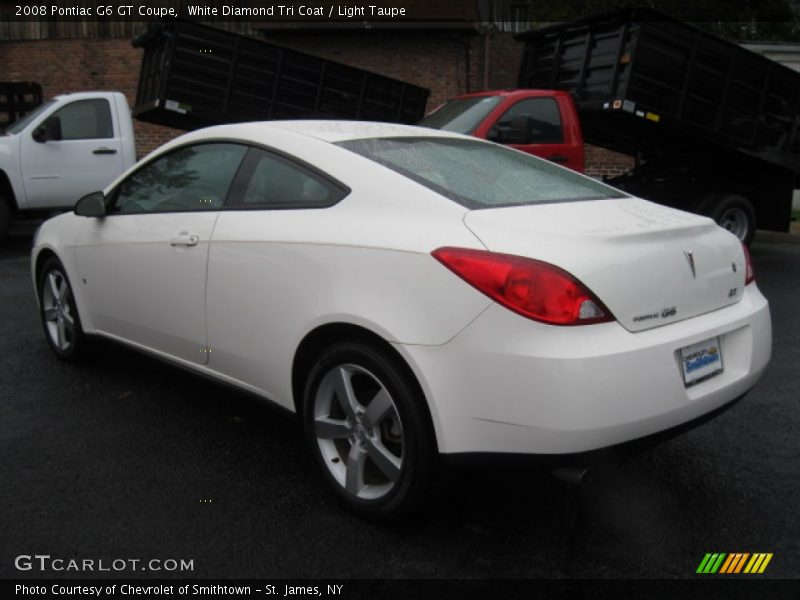 White Diamond Tri Coat / Light Taupe 2008 Pontiac G6 GT Coupe